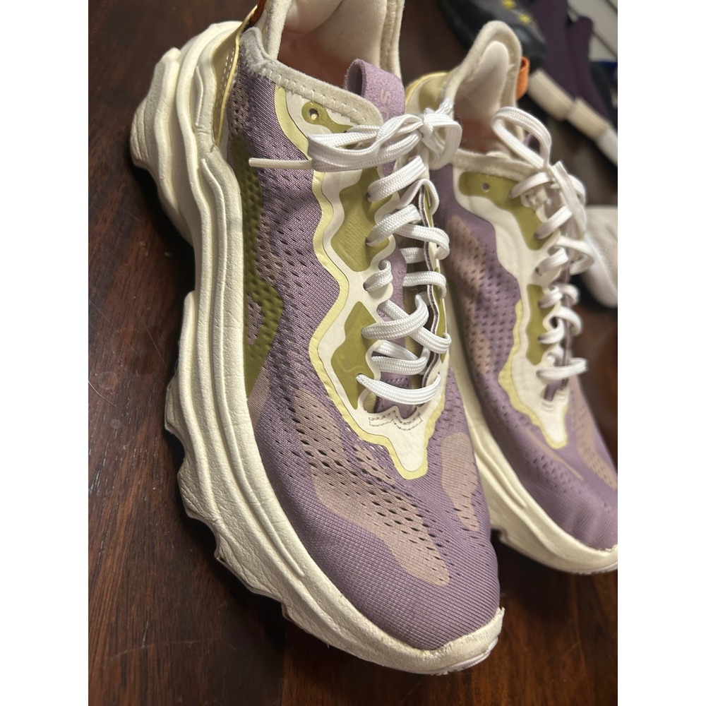 Sorel Kinetic Impact Lace Sneakers Radiation Purple Signal Yellow Womens - Picture 4 of 9